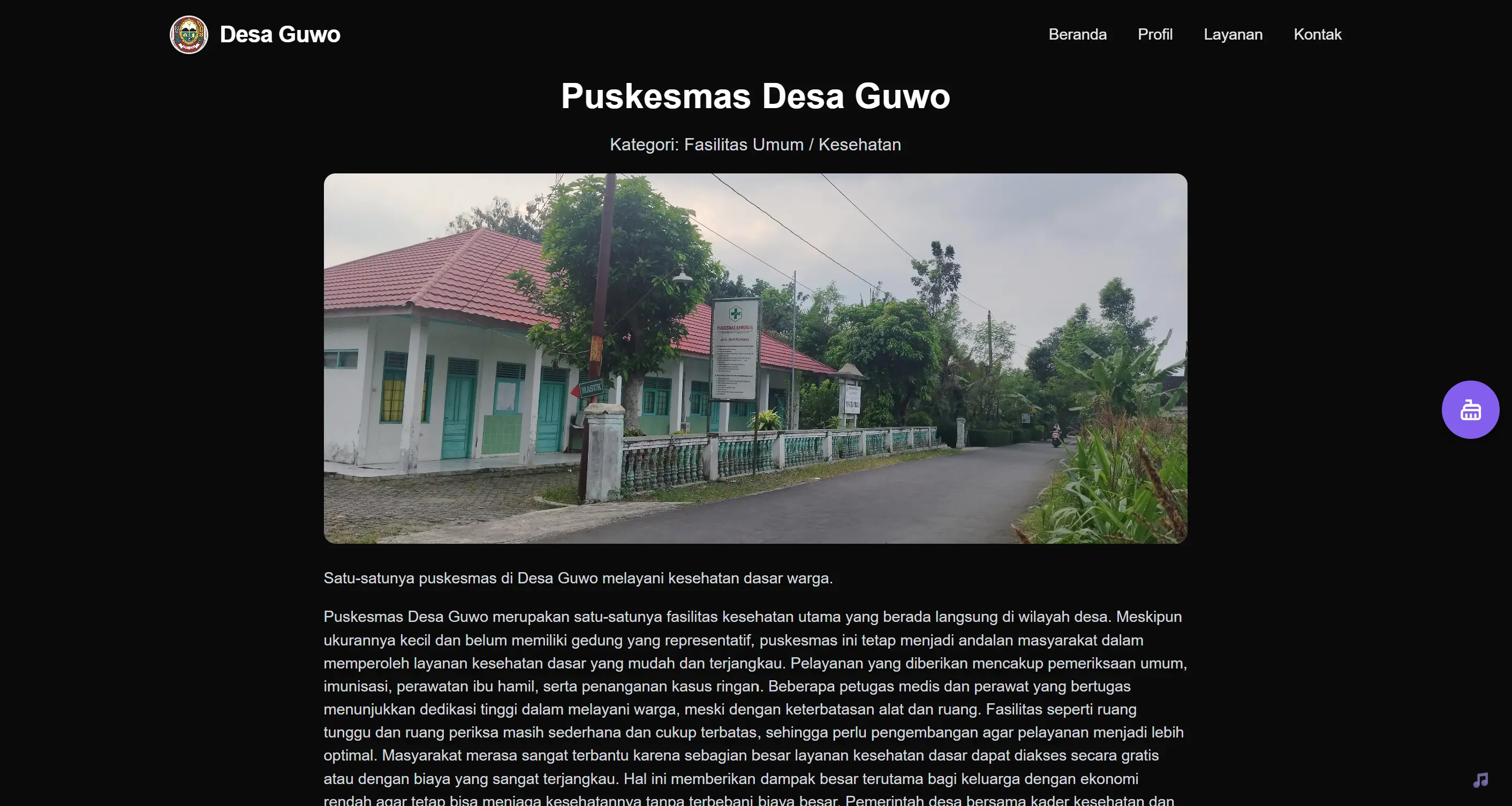 Web Modern Information content page preview