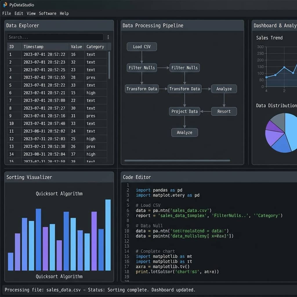 Desa Guwo data visualization section preview