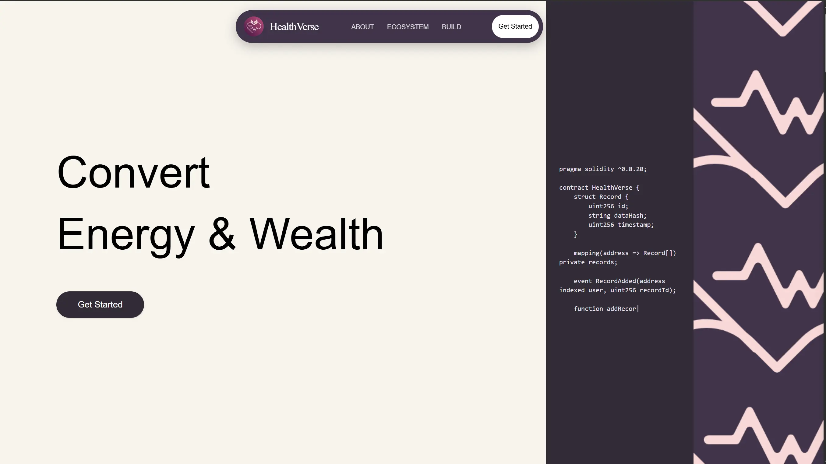 HealthVerse website preview