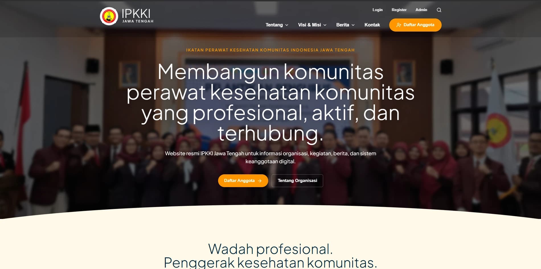 IPKKI Jawa Tengah Website website preview